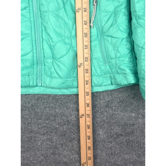 The North Face Thermoball Jacket Womens XS Mint Green Quilted Insulated Puffer - Picture 8 of 16